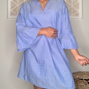 Express Pinstriped Mini Dress